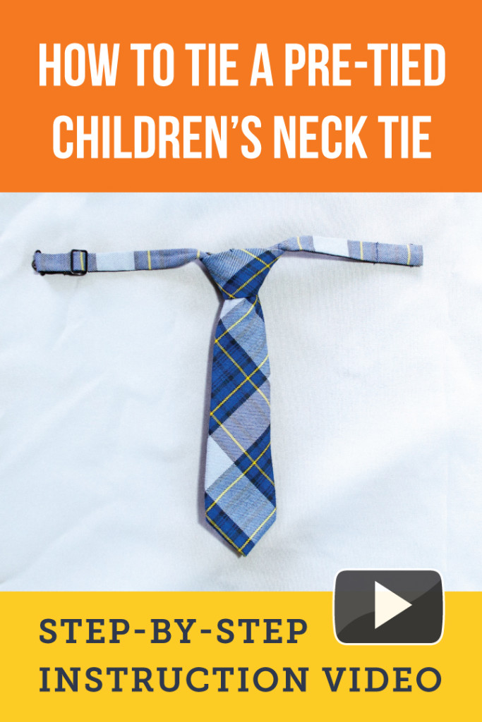 Simple School Tie Instructions  How to tie a tie for school – School  Ponytails